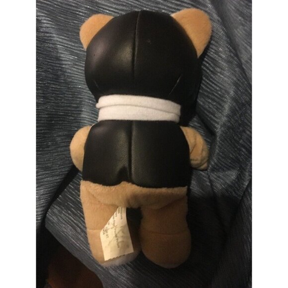 Top Gun Teddy Bear Pilot Plush With Scarf & Aviator Jacket Vtg 8" - Picture 3 of 11